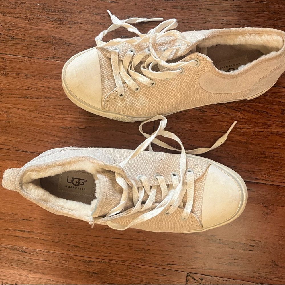 UGG tennis shoes with fur inside